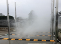 車(chē)輛消毒通道噴霧系統